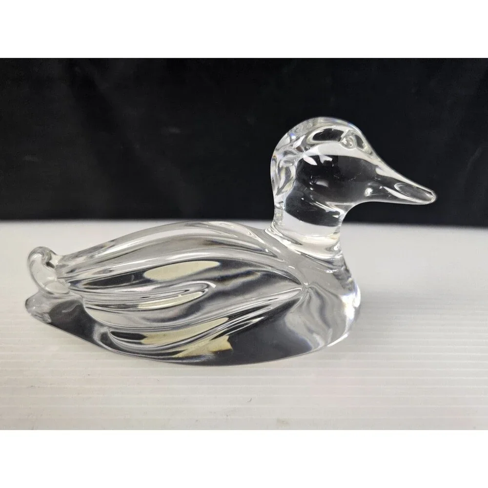 Vintage Princess House Lead Crystal Duck Figurine Paperweight W. Germany 24% - Picture 6 of 12